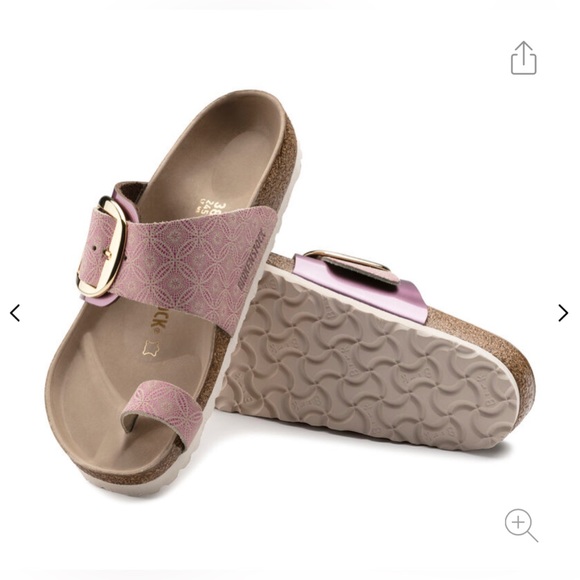 **SOLD**  RARE Birkenstock Miramar Big Buckle Rose Pink 39 Regular Women 8 Men 6 - Picture 15 of 16